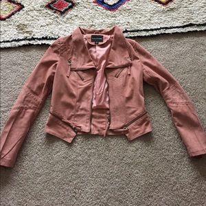 Mauve suave crop jacket